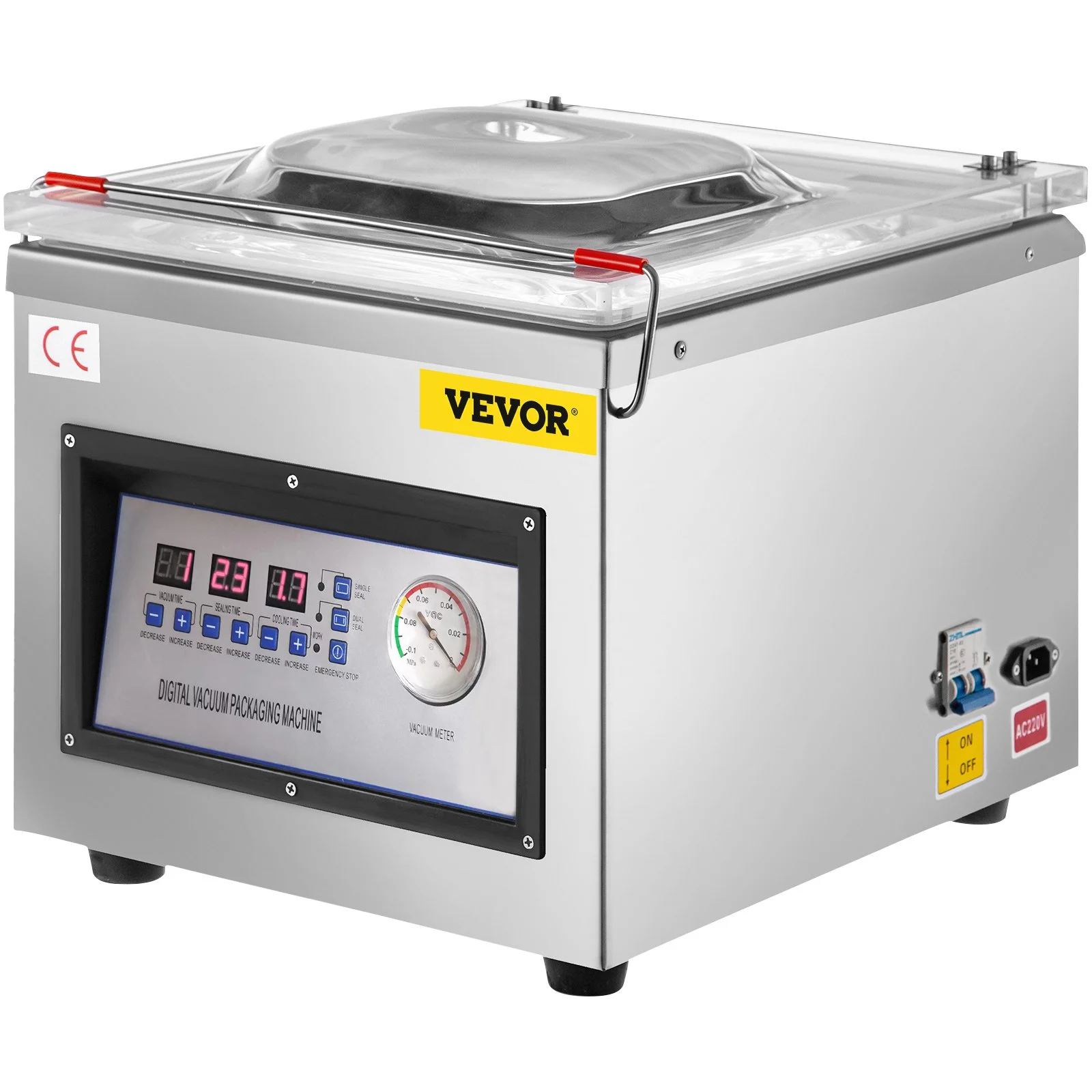 VEVOR DZ 260C Chamber Vacuum Sealer, 110V Kitchen Food Packaging Machine for Food
