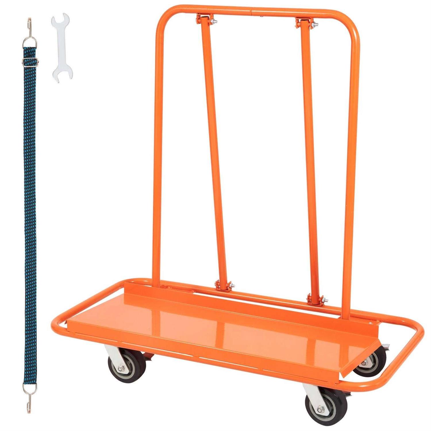 VEVOR Drywall Cart, 3000 LBS Panel Dolly Cart with 45.28 x 21.8 Deck and 5 Swivel Wheels - Shop Hardware Tools Online Store