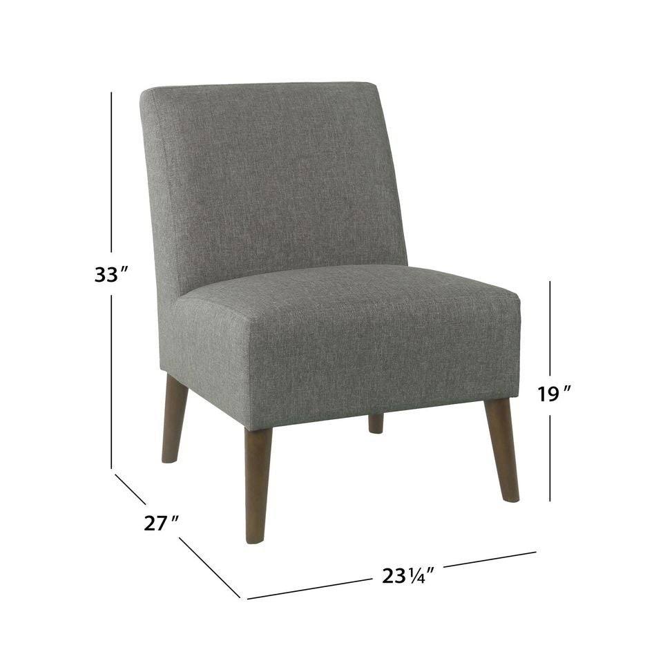 HomePop Modern Armless Dining Accent Chair - Navy Blue