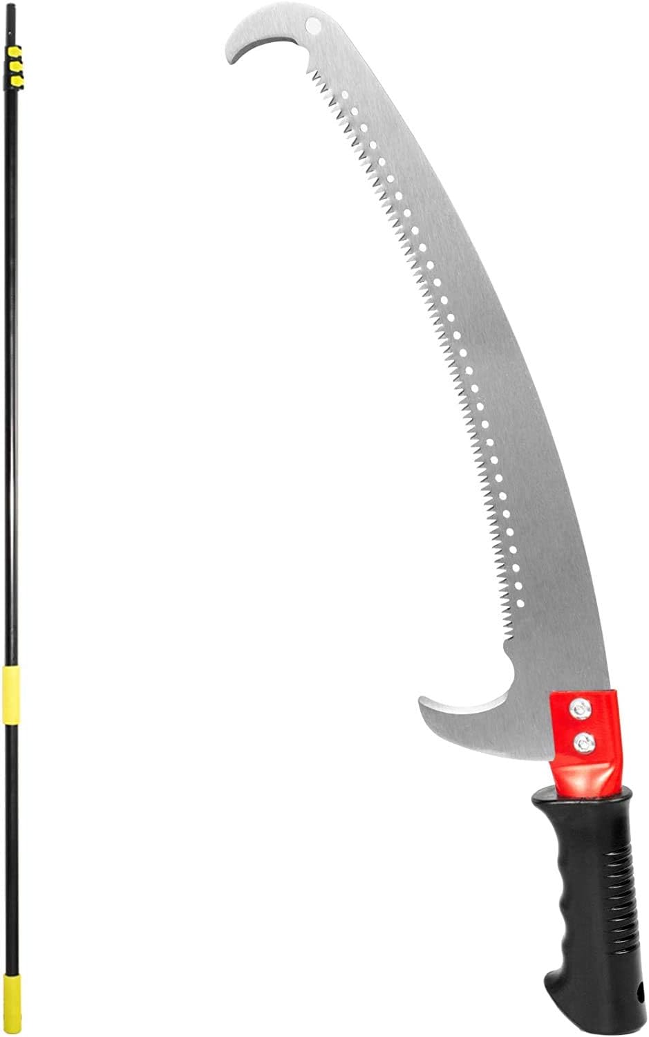 Happybuy 6-24 Foot Telescopic Pole Saw, Black