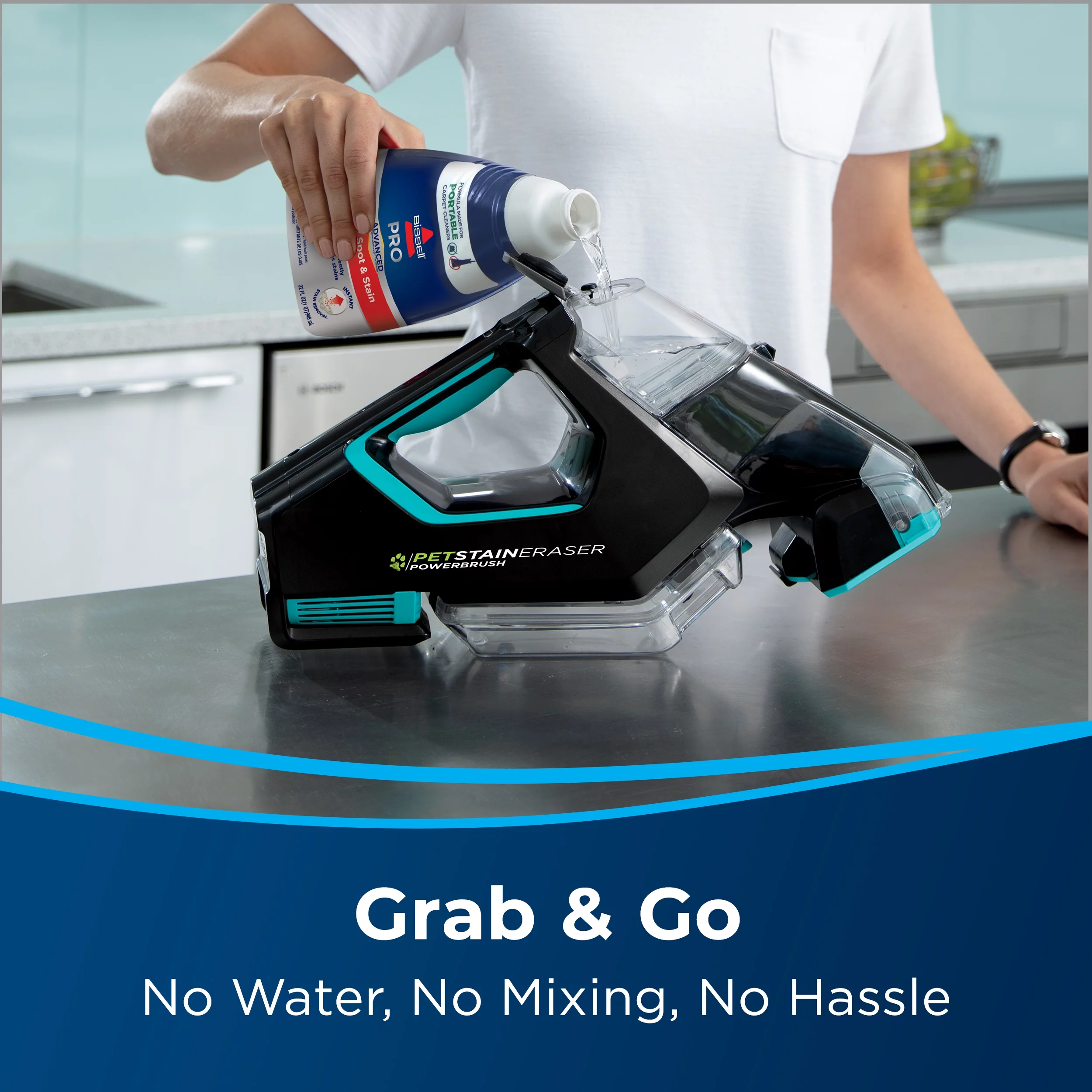 Bissell Pet Stain Eraser PowerBrush Portable Carpet Cleaner - 2842