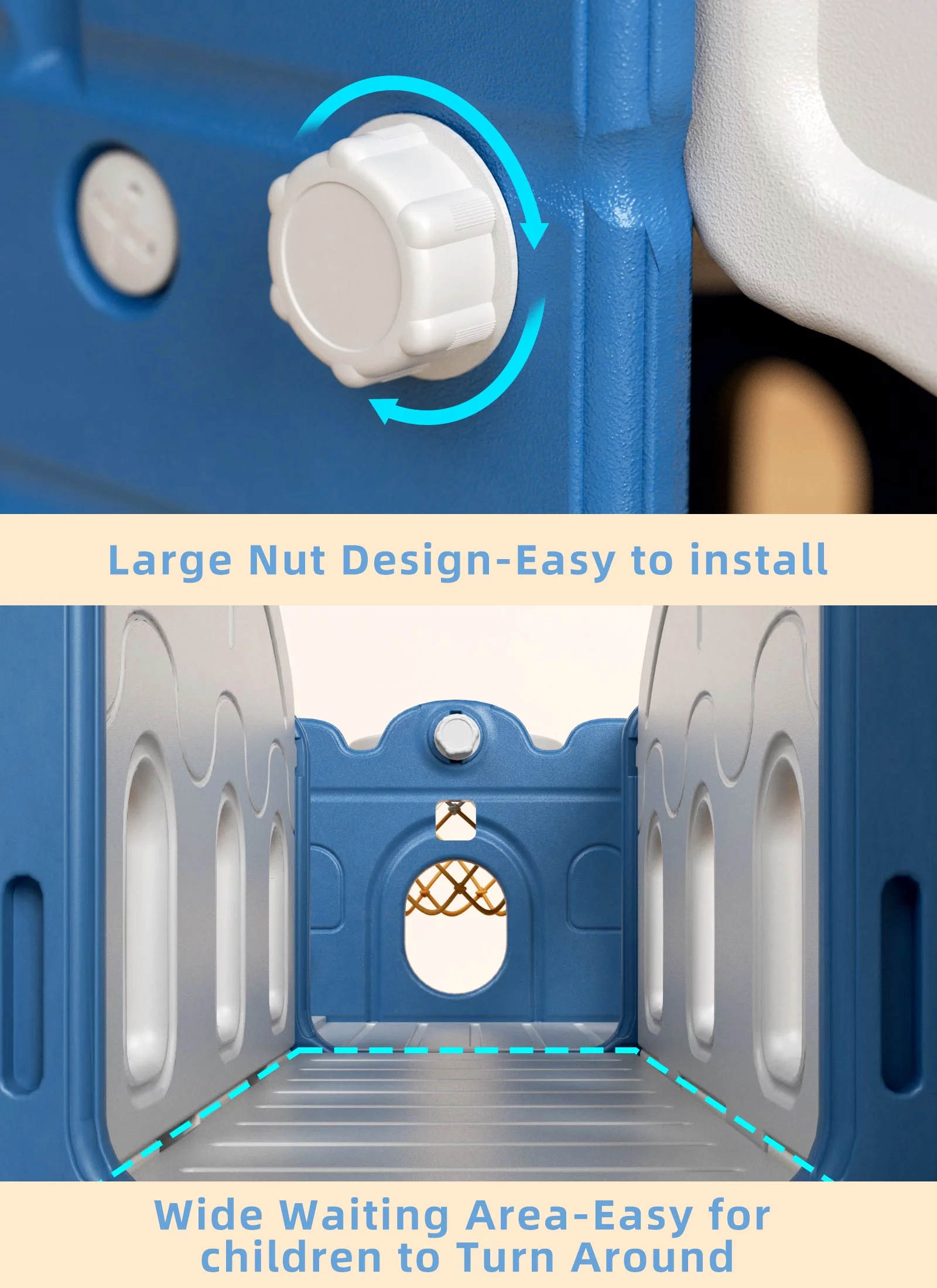XJD 8 in 1 Toddler Slide with Climber, Kids Slide for Toddlers Age 1+,Basketball Hoop,Tunnel and Storage Space,Slide Toddlers Playset playground Outdoor Indoor play Set