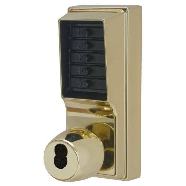 Simplex 1021 5-Button Combination Cipher Lock Less Core Satin Chrome Best IC Prep