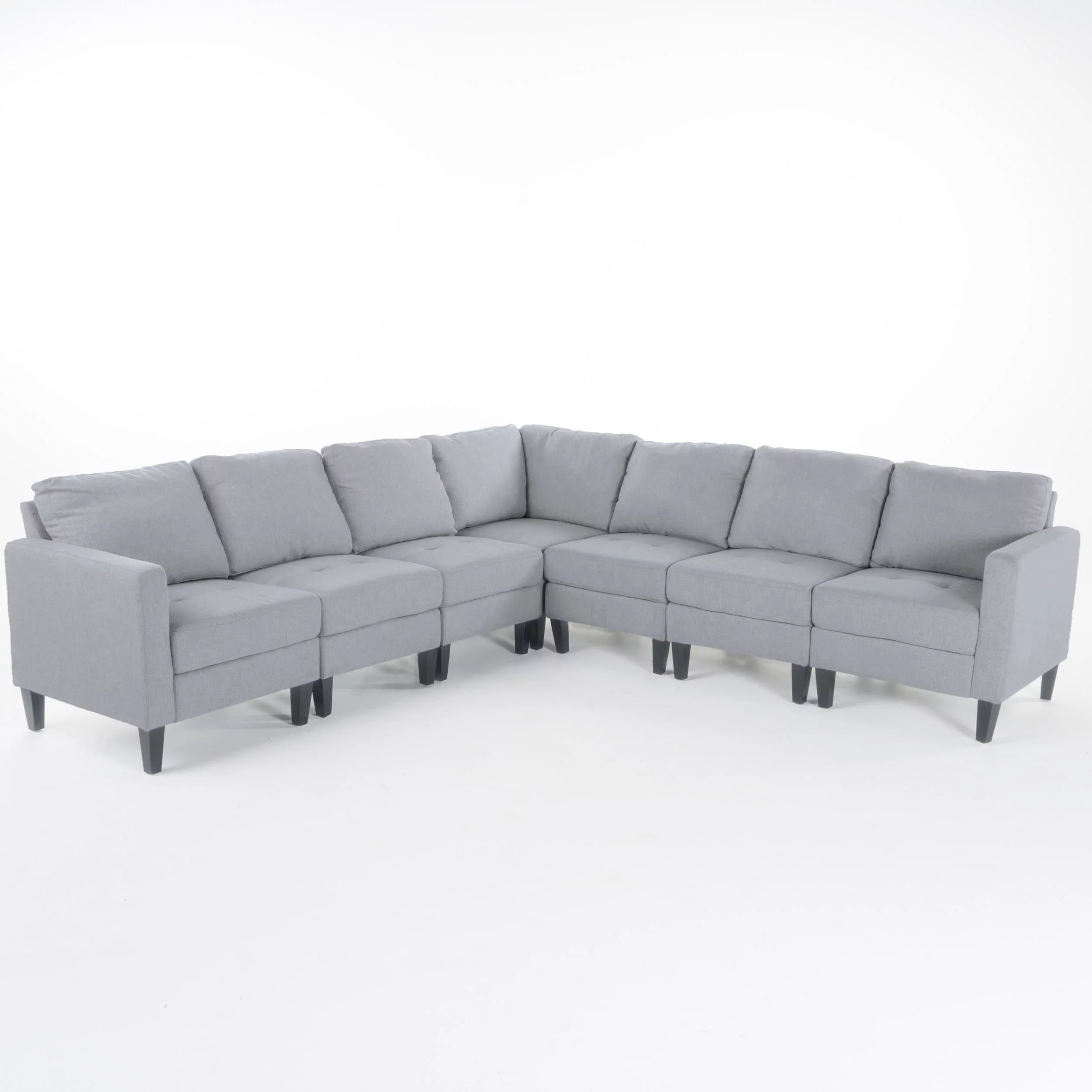 Christopher Knight Home Zahra 7-piece Fabric Sectional Sofa Set by
