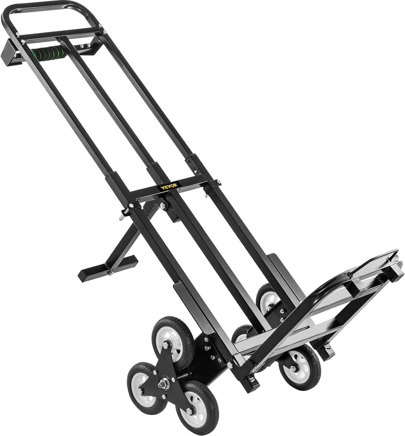 VEVOR Stair Climbing Cart 420lbs Capacity,Stair Climber Hand Truck with Adjustable Handle