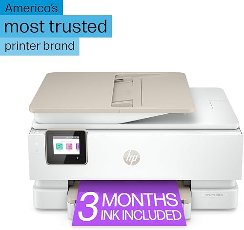 HP ENVY Inspire 7958e Wireless All-in-One Color Inkjet Printer, Print, scan, copy, Duplex printing best-for-home, 3 month Instant Ink trial included (327A7A)