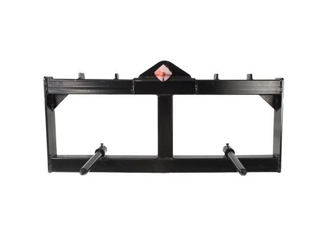 Titan Attachments 49x22 Tractor Hay Spear Attachment 3,000 lb Spike Skid Steer Quick Tach Bobcat