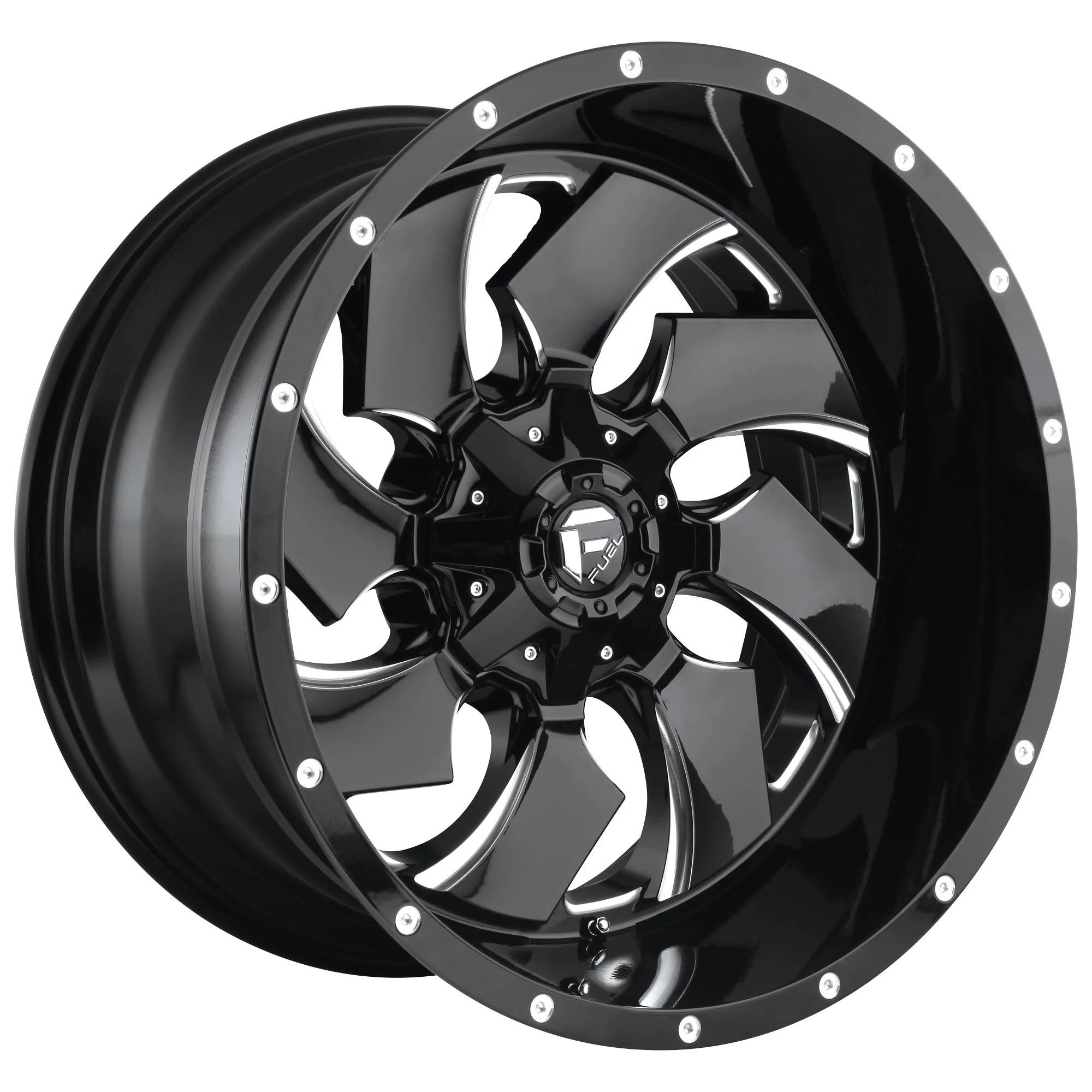 22x12 Fuel D574 Cleaver Gloss Black Milled D57422208247