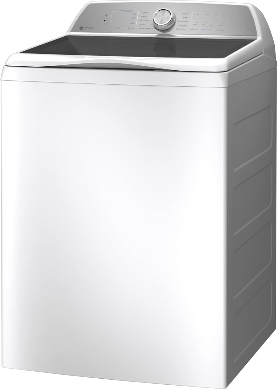 GE Profile PTW605BSRWS 4.9 Cu. Ft. White Washer with Smarter Wash Technology and FlexDispense