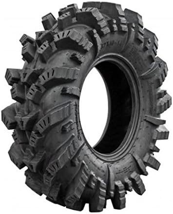 SuperATV Intimidator UTV / ATV Mud Tire for RZR, X3, General, Maverick, Ranger, Rock & All Terrain UTV Mud Tire | 26.5x10-14 | 2" Tread Depth | 6 Ply Ratings