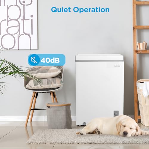 Midea MERC07C4BAWW Cubic Feet Chest Freezer, 7.0 Cu.ft-New, White