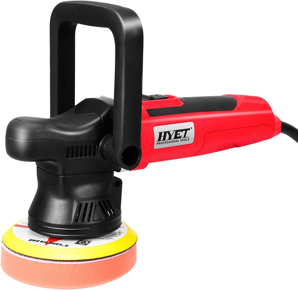 Power Tools Random Orbital Polisher Electrical Sander Variable Speed Dual-Action Grinder Buffer Kit For Auto Detail (6 inch)