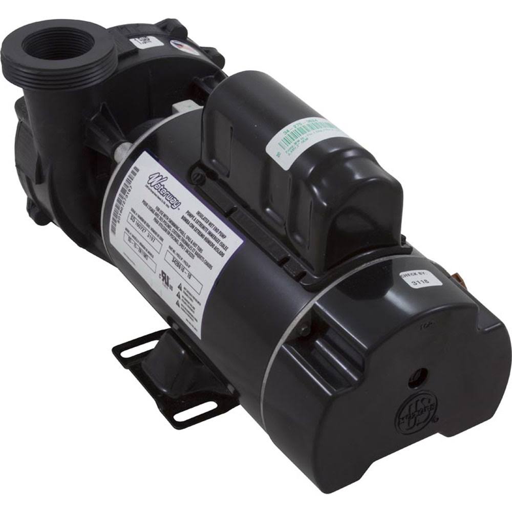 Waterway 1.5HP Hi-Flo Pump, 2 Speed, 115V, 48fr, Side DISCHARGE, 3420610-10