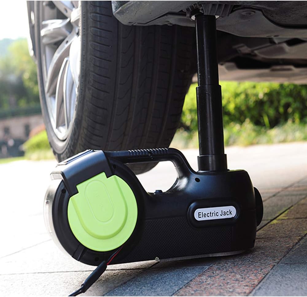 KINGCAV Electric Car Jack Kit , (10000lbs) 6.1-20.8'' 12V Car Lift Jack Impact Kit , Tire Repair Kit Hydraulic Car Jack Portable Car Tool Box for Vehicle Tire Change