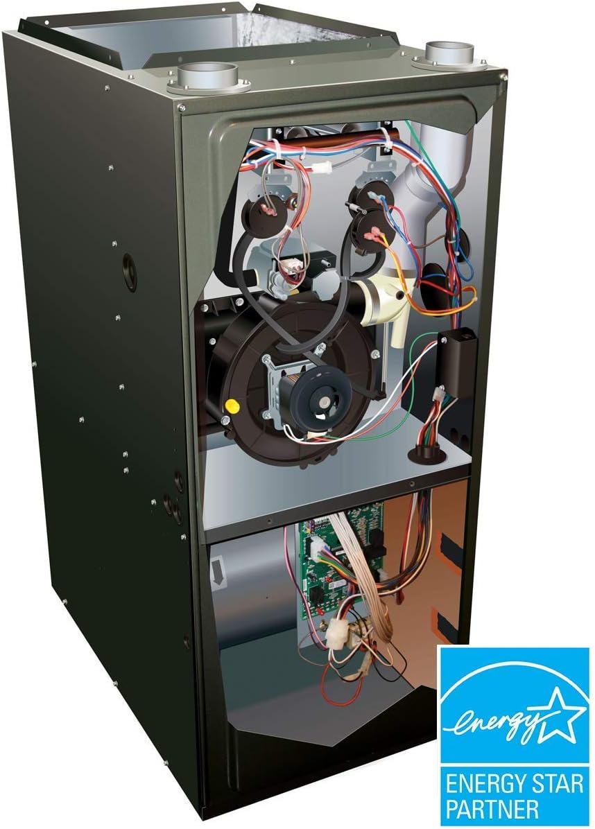 Goodman 3.5 Ton 14 SEER 120k BTU 96% AFUE 2 Stage Variable Speed Central Air Conditioner & Gas Split System - Horizontal