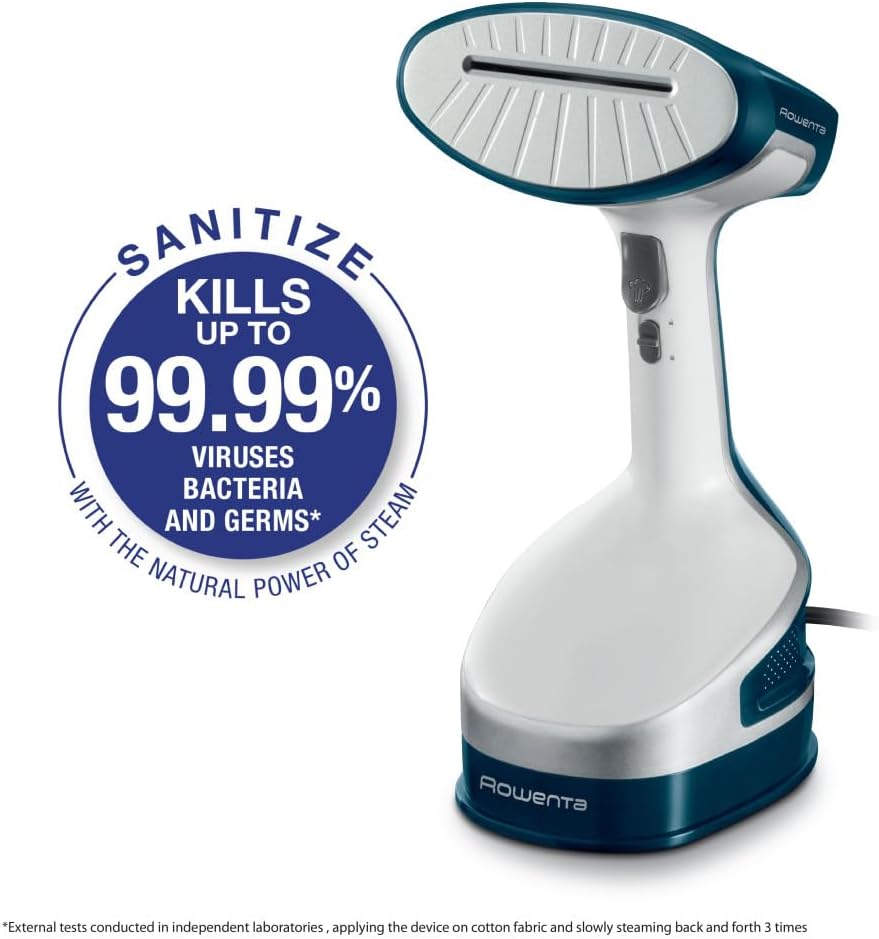 Rowenta Perfect Steam Pro Stainless Steel Soleplate Professional Steam Station & X-Cel Handheld Steamer for Clothes 25 Second Heatup, 6.7 Ounce Capacity, Cotton