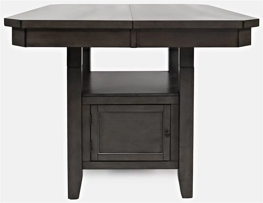 Jofran Manchester Contemporary Adjustable Height Storage Square 54" Dining Table