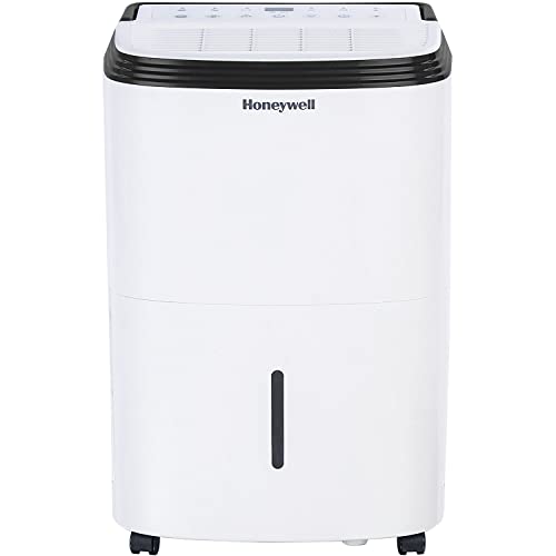 Honeywell 50 Pint Energy Star Dehumidifier with Pump for Basements & Large Rooms Up To 4000 Sq. Ft. with Mirage Display, Washable Filter to Remove Odor and Filter Change Alert