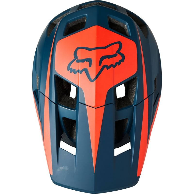 Fox Racing Dropframe Pro Helmet - Blue/Orange X-Large