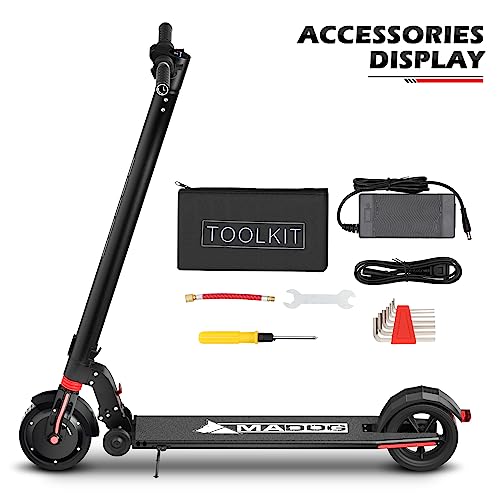 MoNiBloom E-Scooter Electric Kick Scooter w/LED Display and Bluetooth APP, Portable Folding Commuting Scooter for Adults & Teens