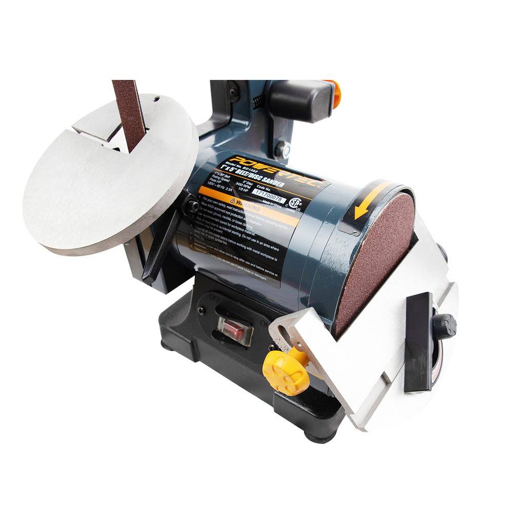 Powertec Bd1502 1x22 x 30x22 Belt and 5x22 Disc Sander