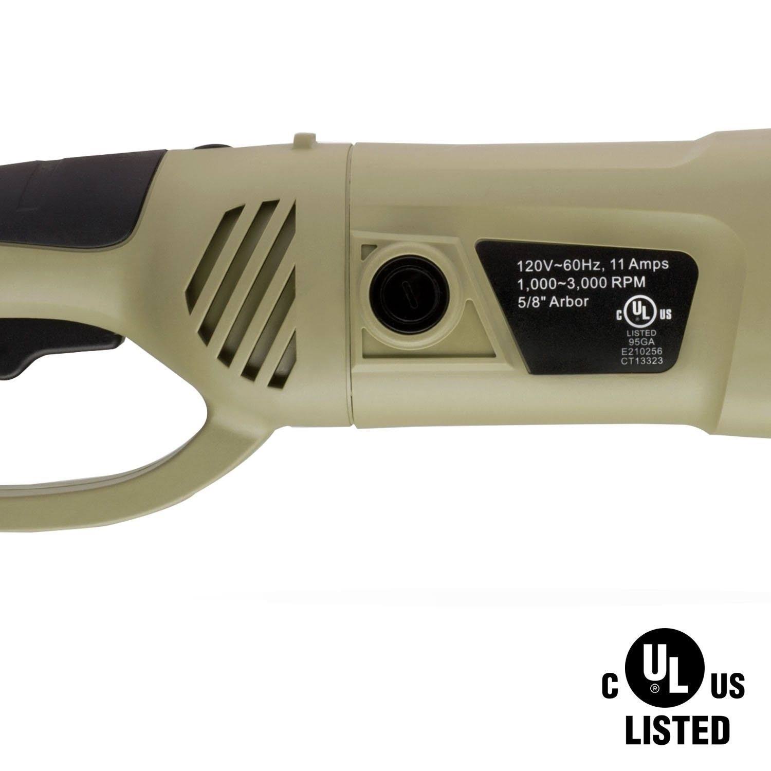 Neiko Variable Speed 7x22 Car, Truck and Boat Polisher, 1.75 HP Buffer