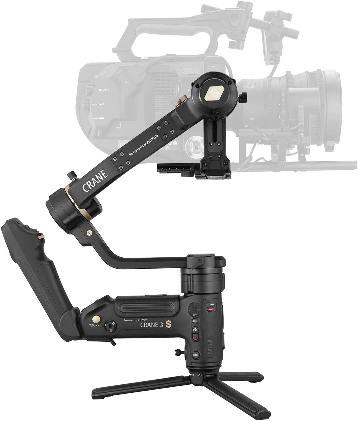 Zhiyun Crane 3S Smartsling Kit [Official] 3-Axis Handheld Gimbal Stabilizer for DSLR Cinema Cameras and Camcorder (with Smartsling Handle)