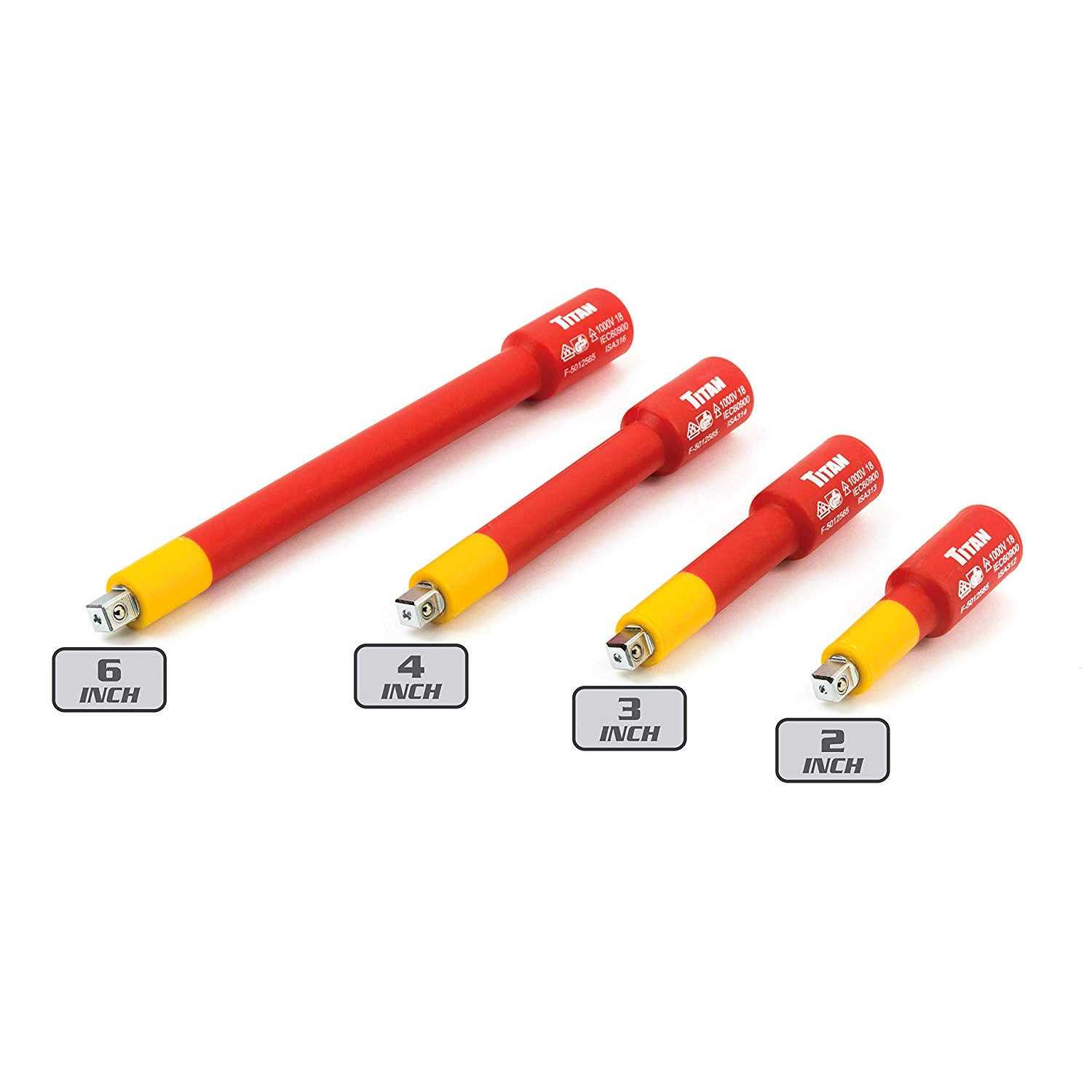 Titan 18-Piece 1/4 Drive VDE Insulated Socket Set Titan 66100 - Shop Hardware Tools Online Store