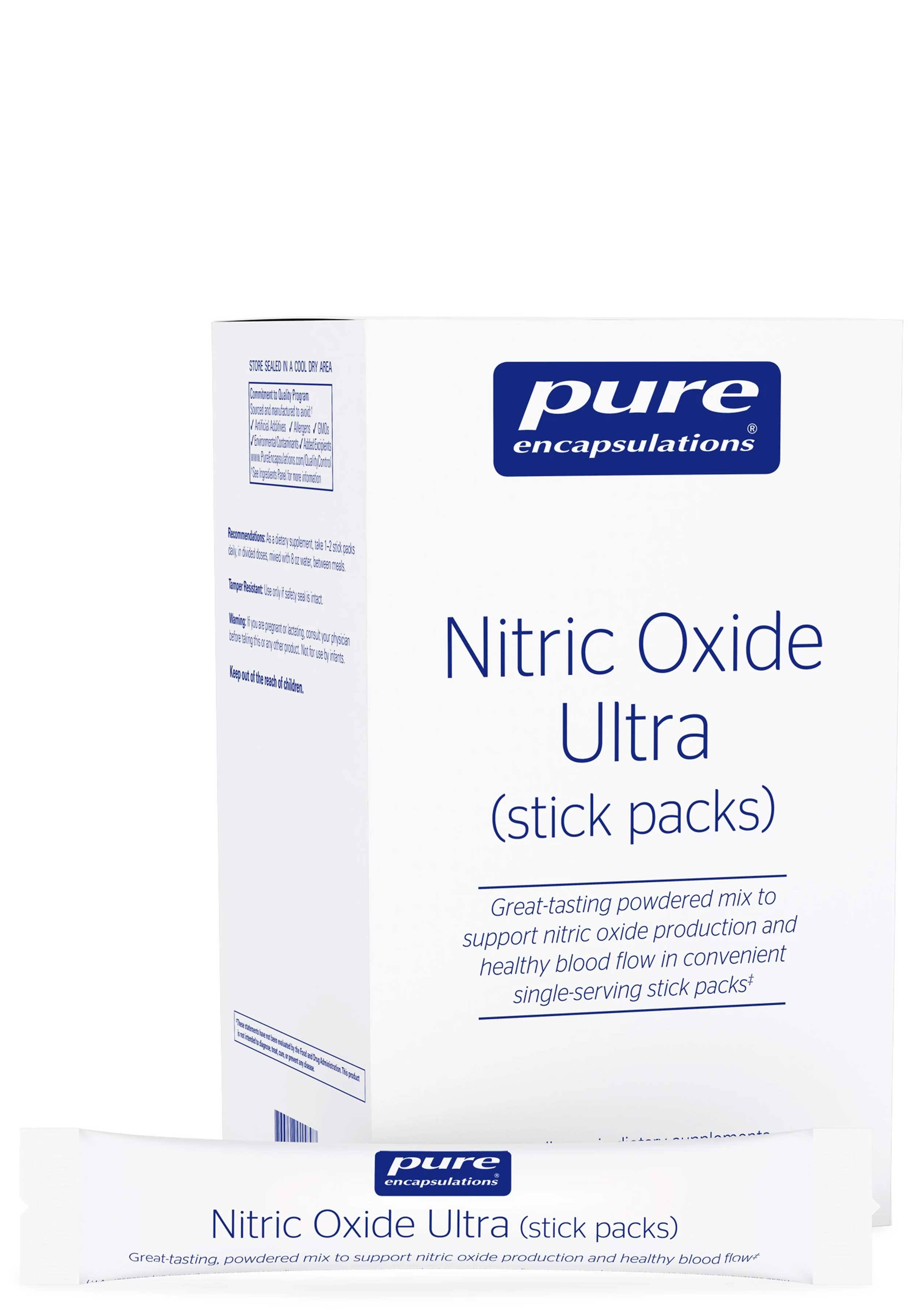 Pure Encapsulations , Nitric Oxide Ultra 30 Stick Packs - Megean