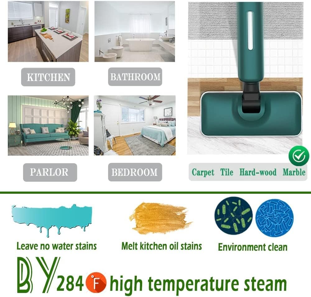 Cordless Vacuum Cleaner Lightweight Vacuum and Steam Mop Cleaner For Hardwood Tile