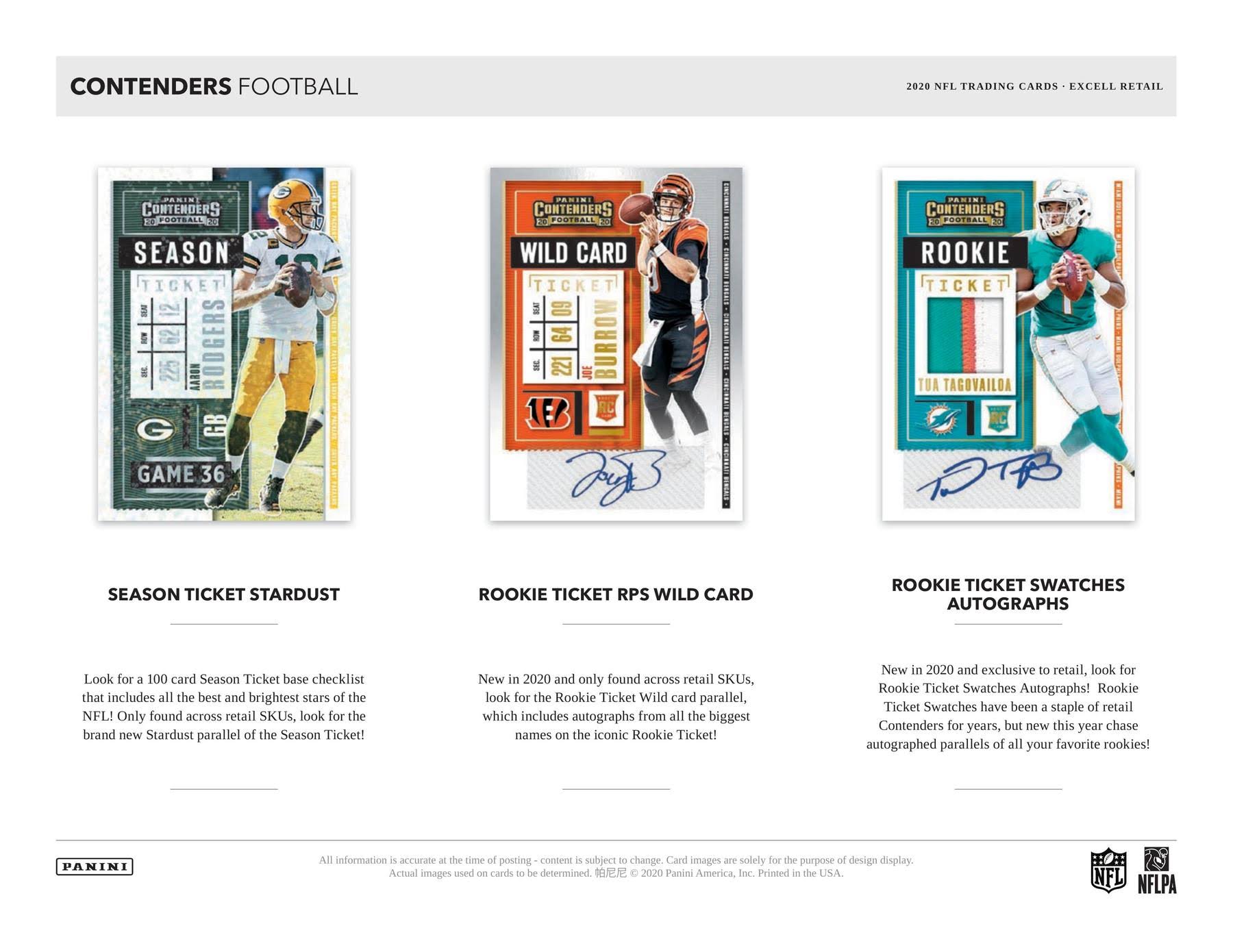 2020 Panini Contenders Football Mega Box