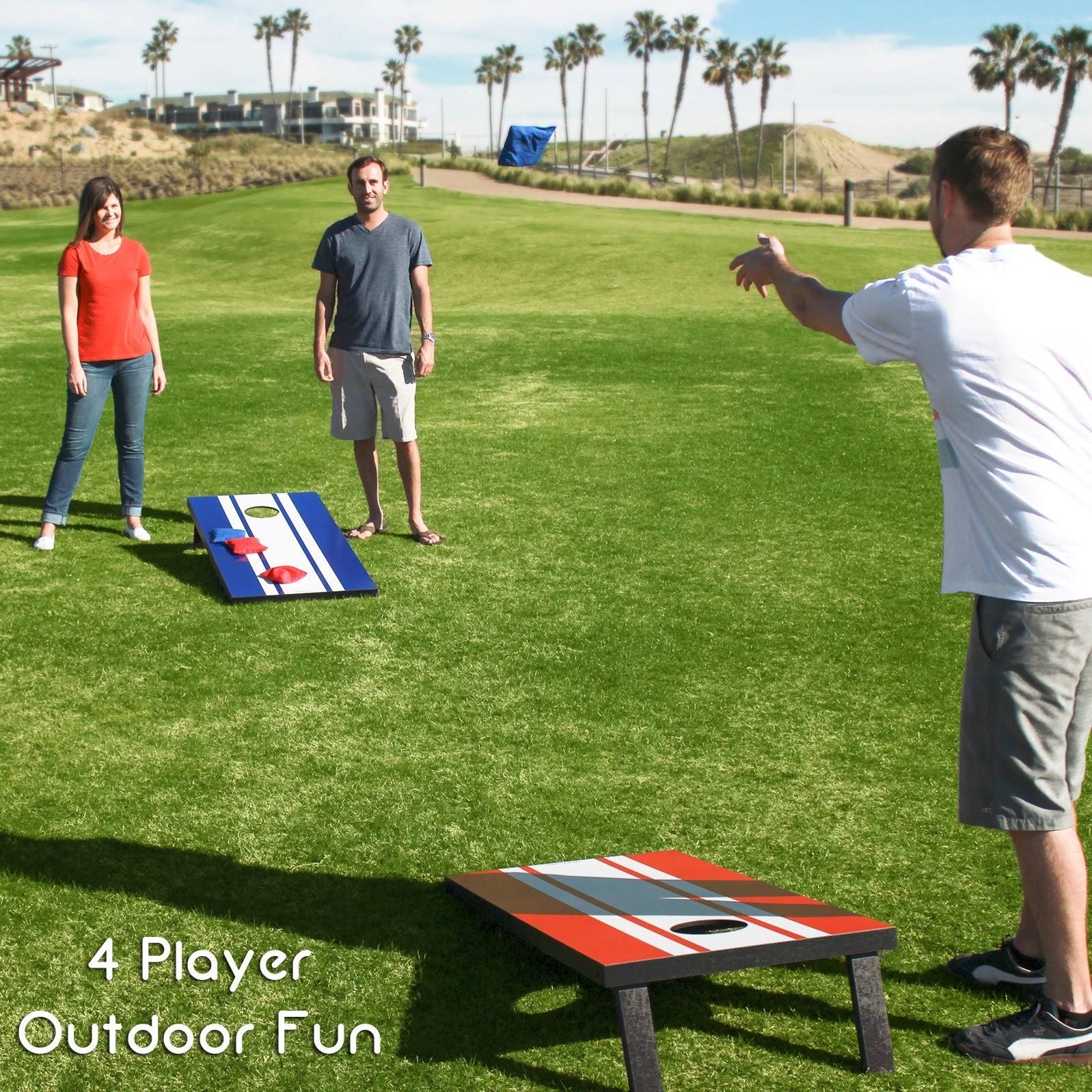 Gosports Classic Regulation Size Cornhole Set Includes 8 Bags Carry Case Rules
