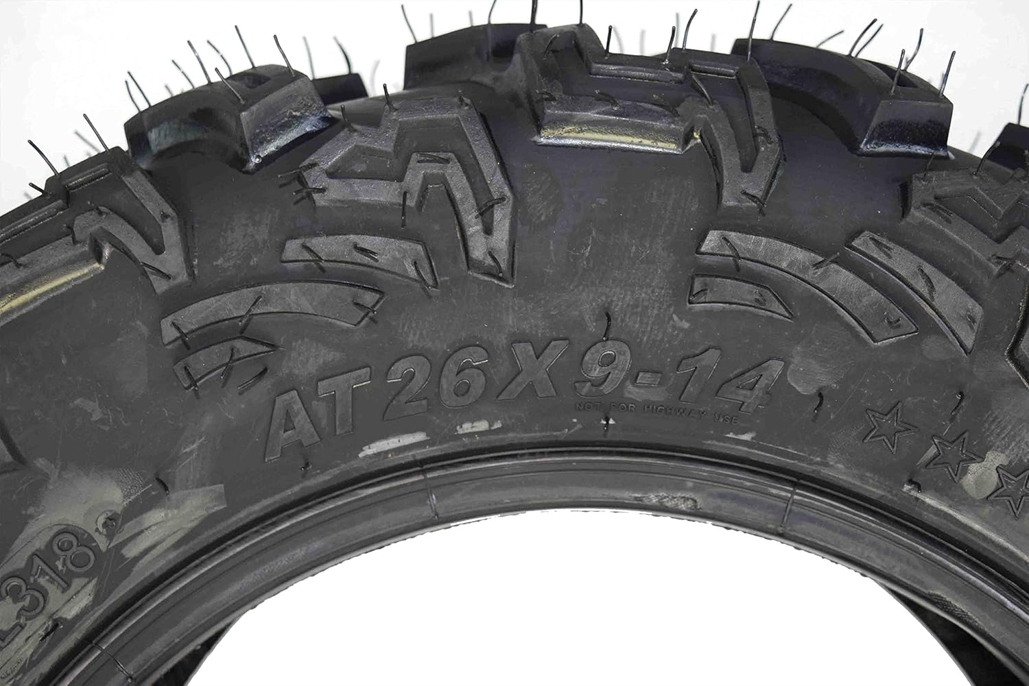 MASSFX 4 Set ATV Tires 26x9-14 Front 26X11-14 Rear Durable Dual Compound 6 Ply