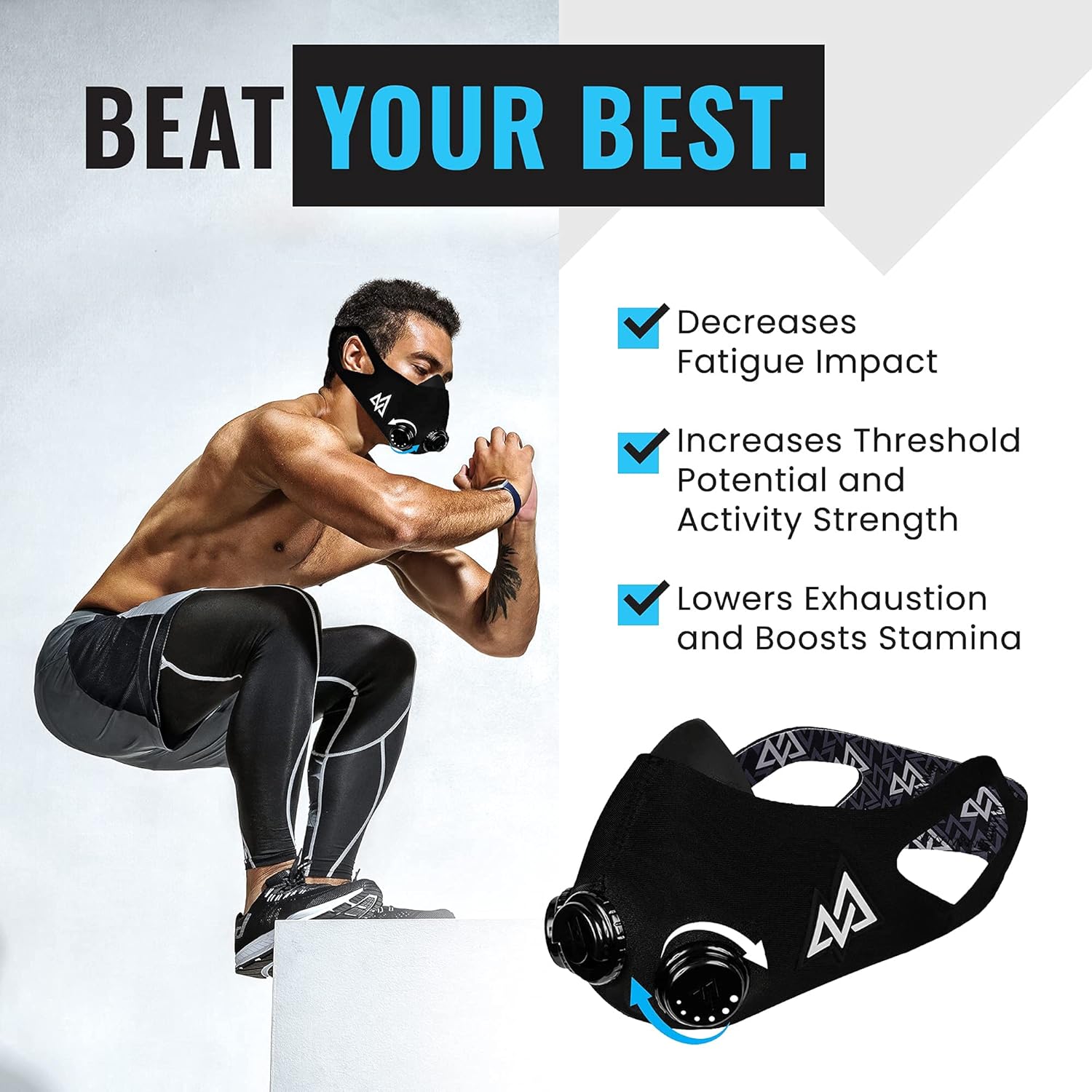 TRAININGMASK - Workout Training Mask 2.0 Pack of 2