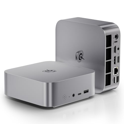 Beelink SER5 MAX Mini PC, AMD Ryzen 7 6800U (8C/16T, up to 4.7GHz), 32GB LPDDR5 500GB M.2 NVMe SSD, Mini Desktop Computer 4K@60Hz Triple Output/DP/HDMI/Type-C/WiFi 6/BT5.2/Gaming/Home