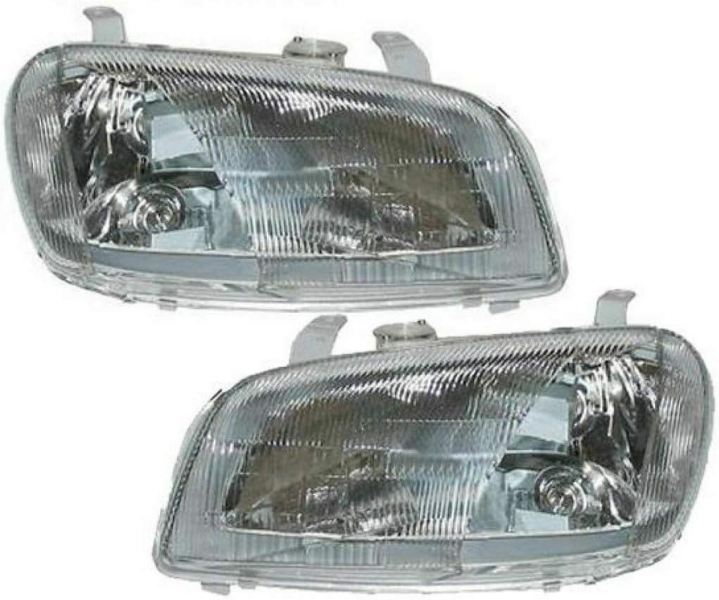 For 1996-1997 Toyota RAV4 Pair Head Lights Driver and Passenger Side TO2502124 TO2503124 | 8115042060 8111042060