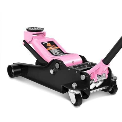DNA MOTORING Floor Jack 3 Ton (6000 lbs) Capacity, Fast Lift Service Jack Low Profile Steel Heavy Duty Hydraulic Car Jack, Lifting Range 3"-20", Black, TOOLS-00475-BK
