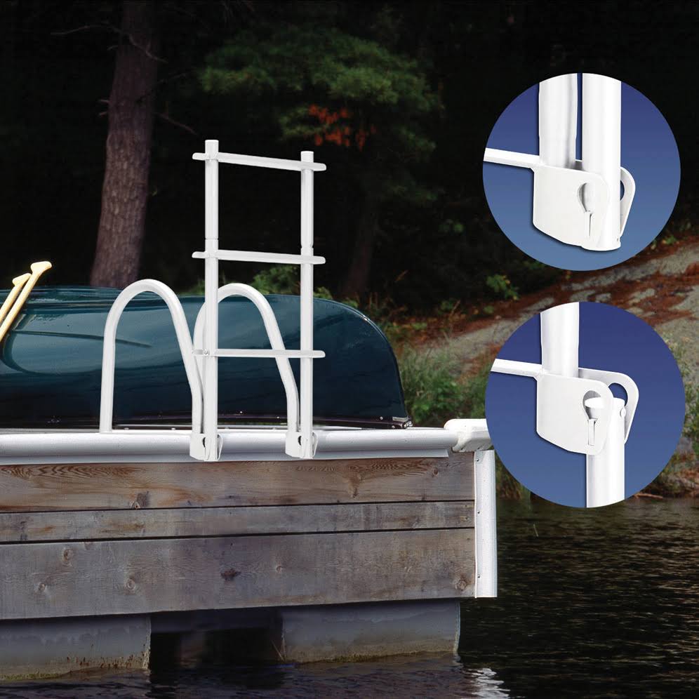 Dock Ladder 4 Step Flip Up - Dock Edge