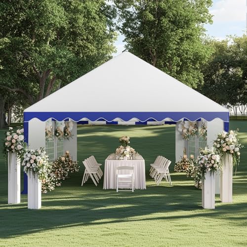 GREEN PARTY 20x40FT Party Tent Heavy Duty, Large Wedding Event Shelters with 7 Carry Bags & Removable Sidewalls, Outdoor Canopy Gazebo Commercial Tents for Parties Carport Camping Garden Patio