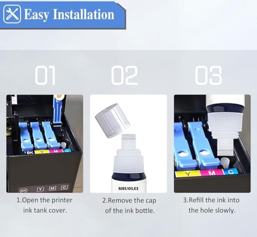A4 DTF Printer for Clothes, T-Shirt Transfer Printing Machine, Direct to Film Printer. DTF Set of 4 Ink, C/M/Y/B, DTF Printing Paper, DTF Powder. Conversion DTF