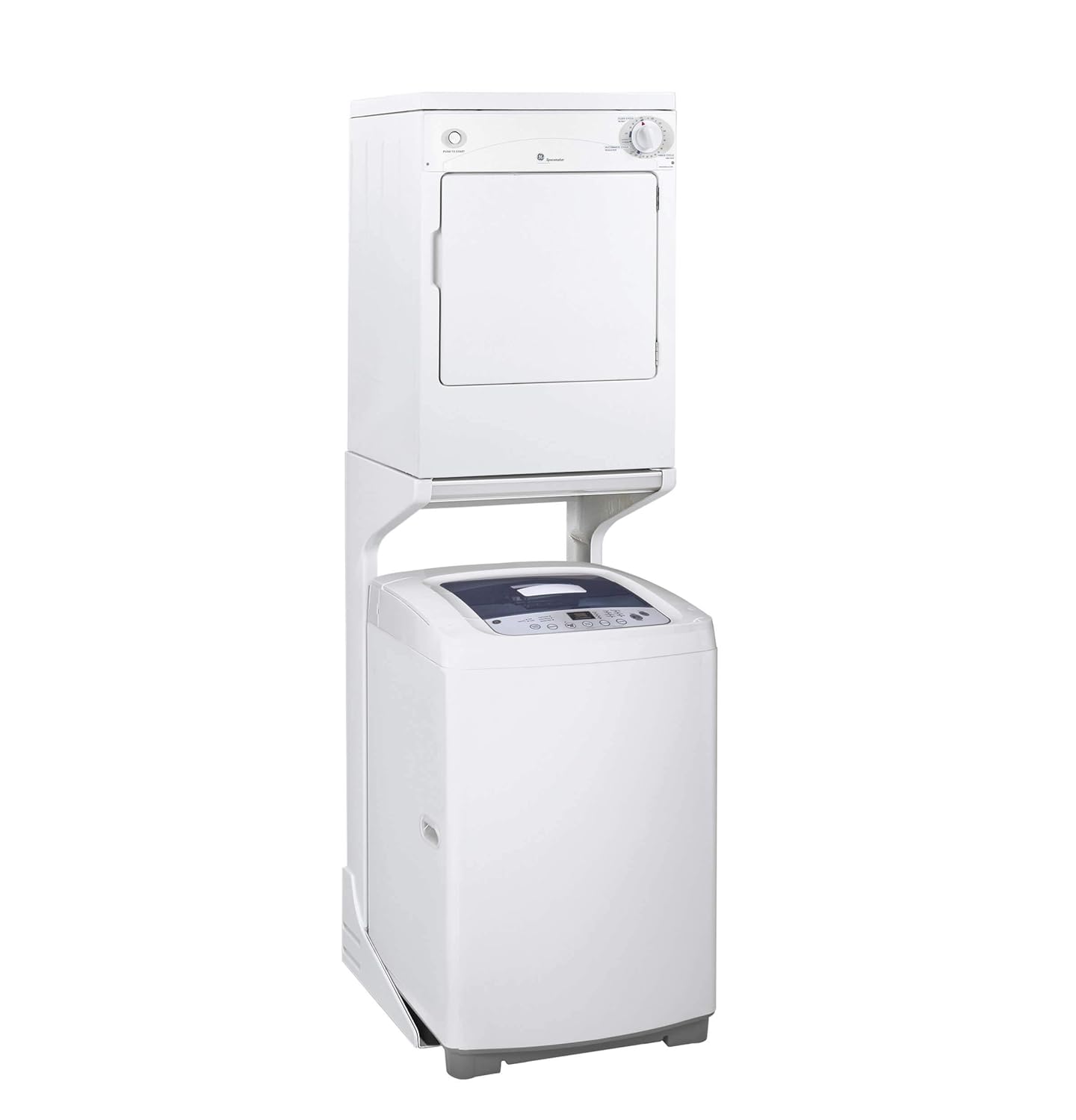 GE DSKP333ECWW Spacemaker 24" Portable Electric Dryer with 3.6 Cubic. Ft. Capacity