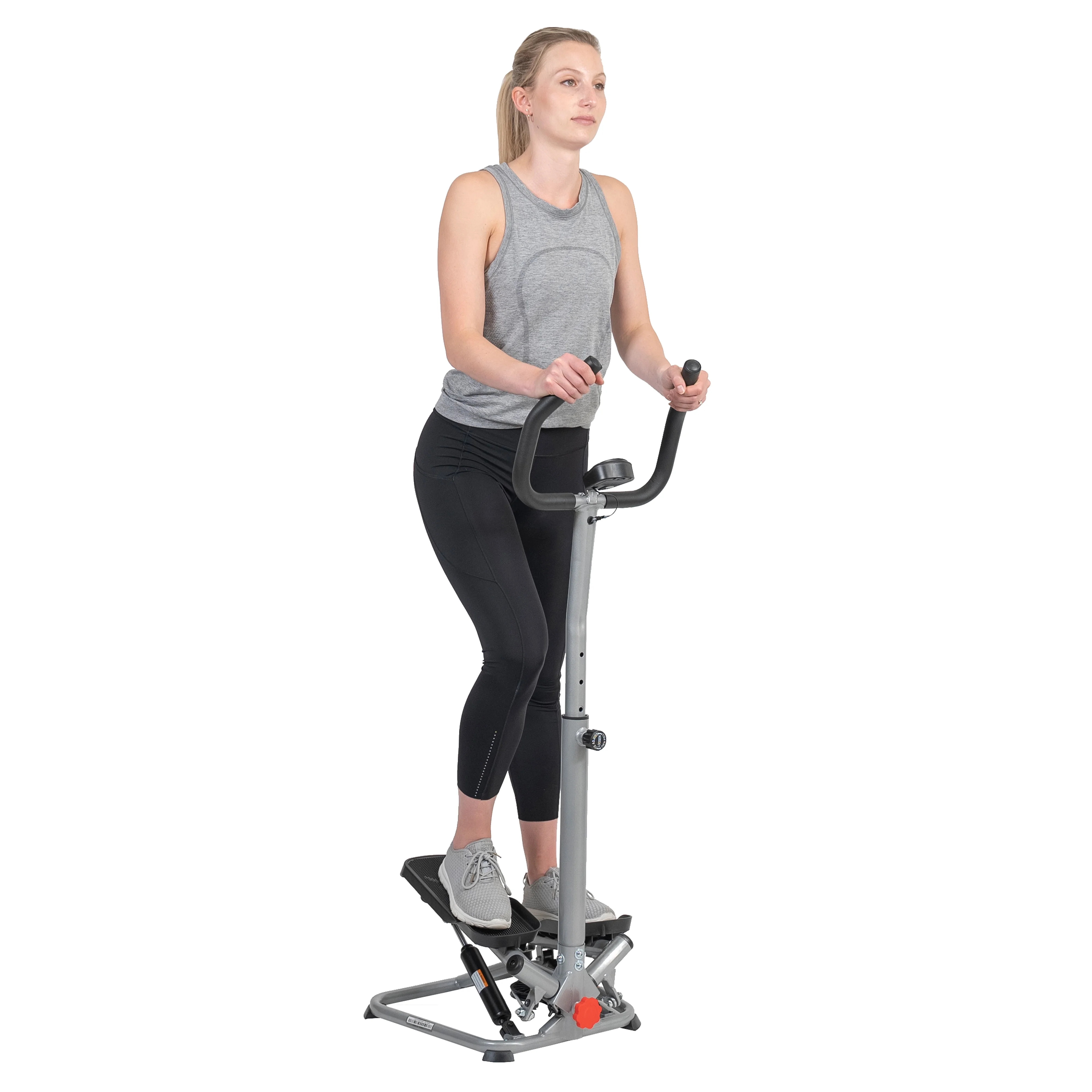 Sunny Health & Fitness Mini Twister, Stair Stepper, Climber Machine with Handlebar for Total Body Toning, SF-S020027