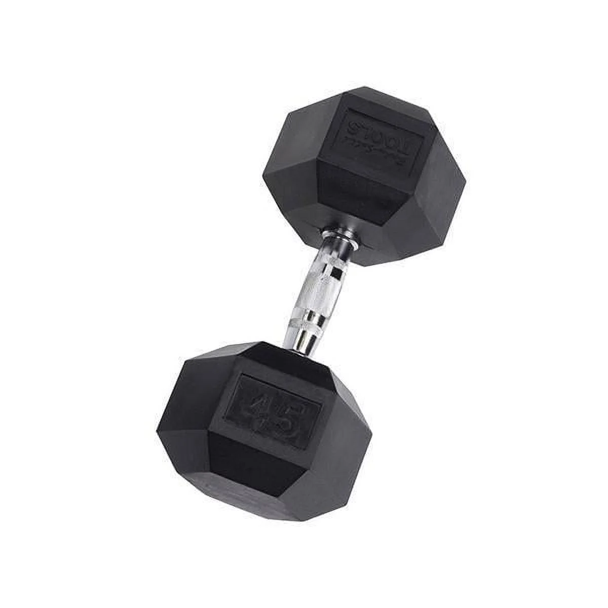Rubber Coated Hex Dumbbells 55 lb.