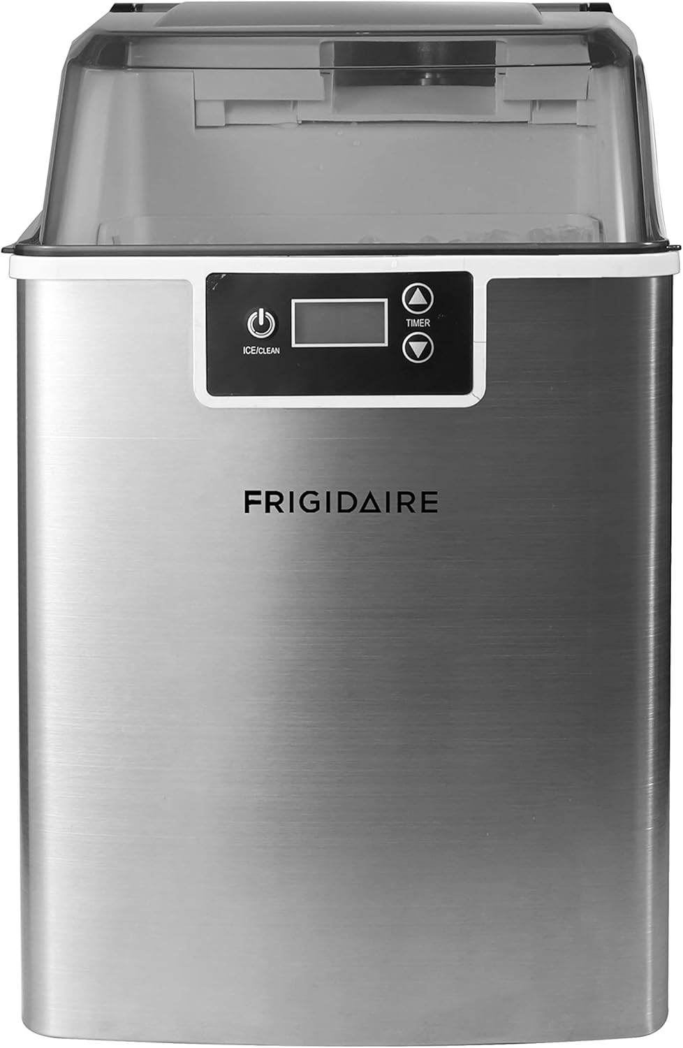 Frigidaire Countertop Crunchy Chewable Nugget Ice Maker V2, 44lbs per Day, Stainless Steel