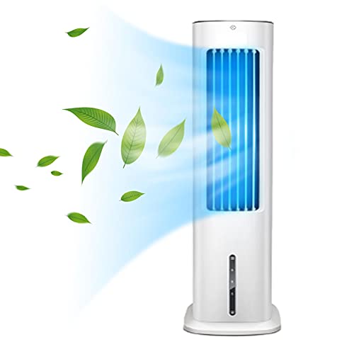 3-in-1 Evaporative Air Cooler,Mobile Air Conditioner Tower Fan Cooling & Humidifier & Purifier,3 Speed,3 Modes Oscillation 7h Timer for Home,Office