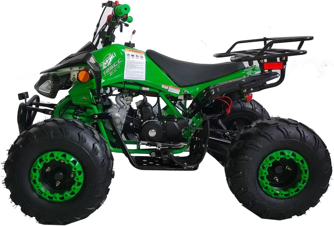 X-Pro Brand New 125cc Gas ATV, Automatic Transmission w/Reverse Remote Control Big 19"/18" Tires - Curated Treasures Market