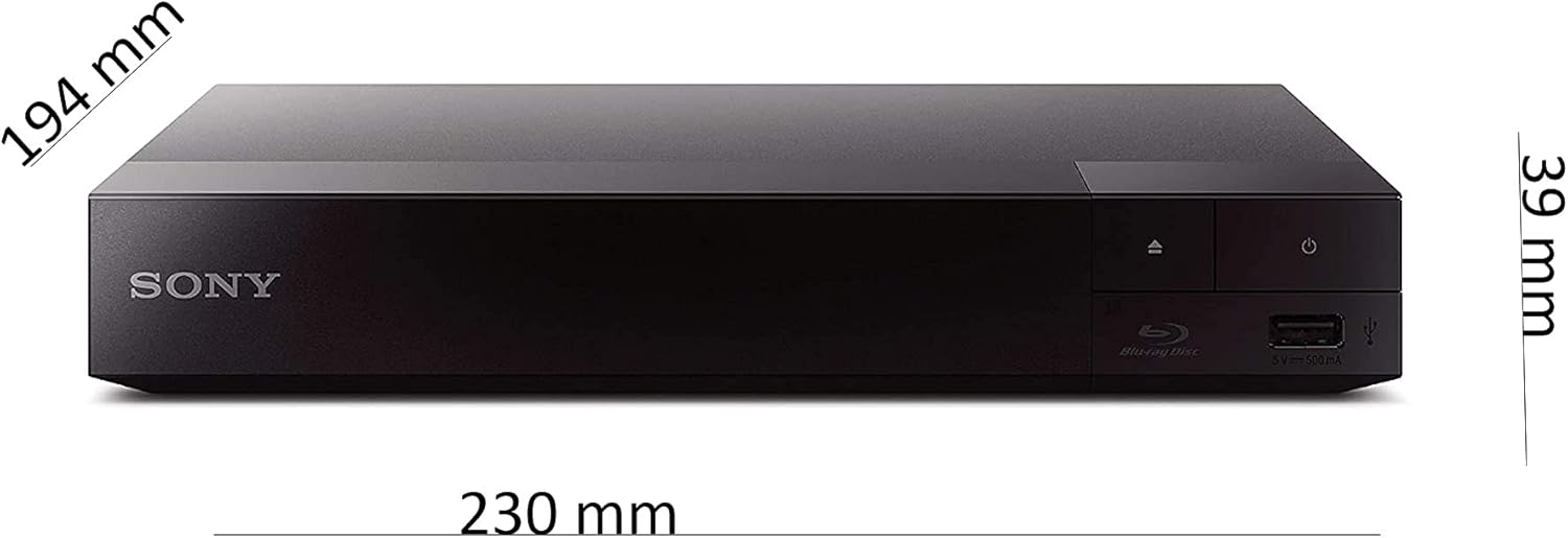 Sony BDP-BX370 Blu-ray Disc Player with Built-in Wi-Fi and HDMI Cable with Ultra USB Flash Drive 64GB