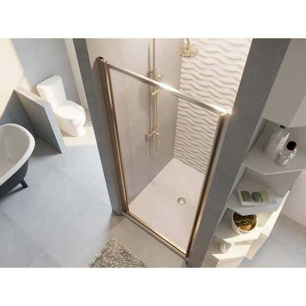 Coastal Shower Doors Legend 22.625 in. to 23.625 in. x 64 in. Framed Hinged Shower Door Clear Glass - Shop Hardware Tools Online Store