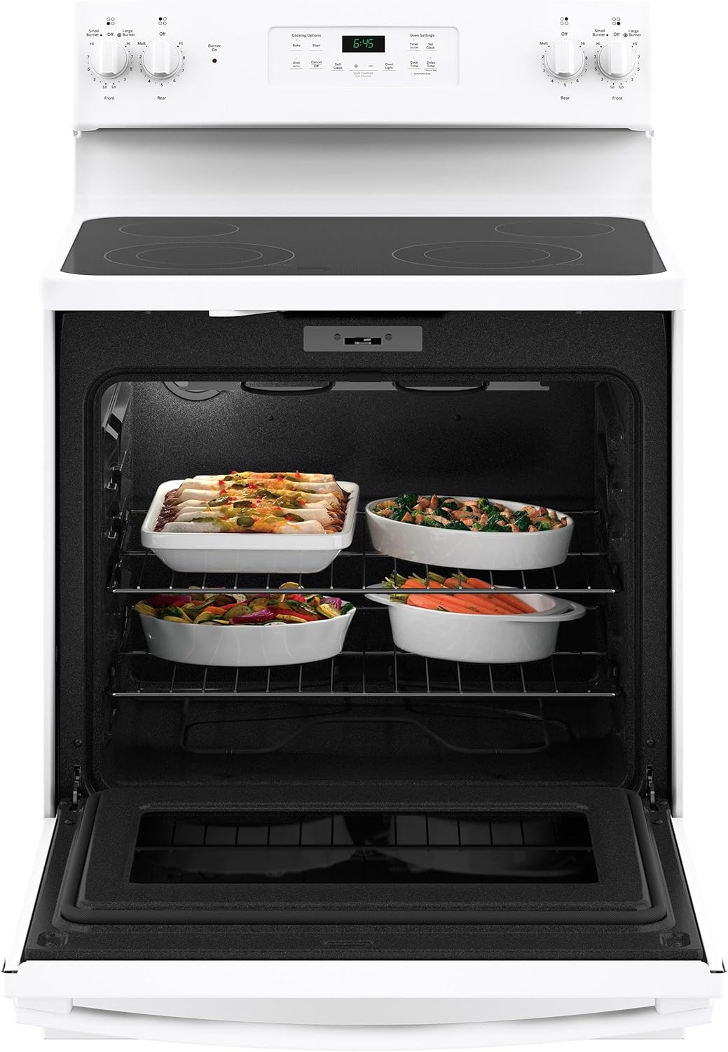 GE Appliances JB645DKWW, White