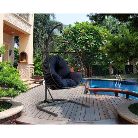 Crosby Egg Chair with Stand - Blue